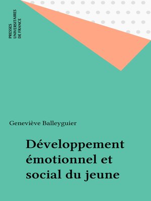 cover image of Développement émotionnel et social du jeune